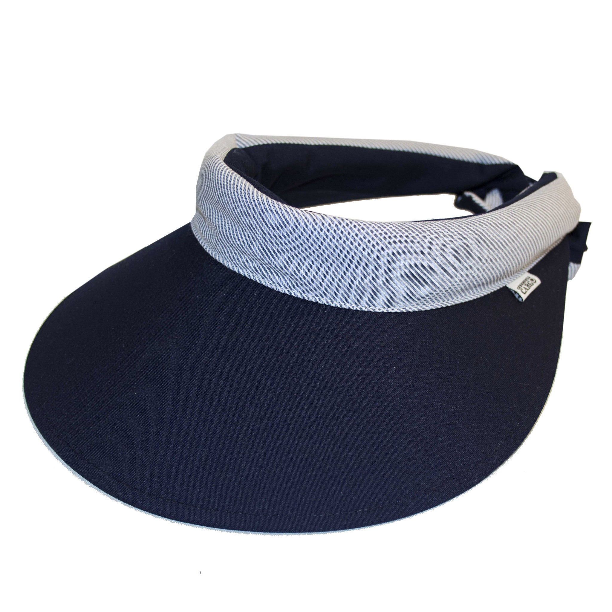 Visor || School Navy-Mirror Cord Anchor