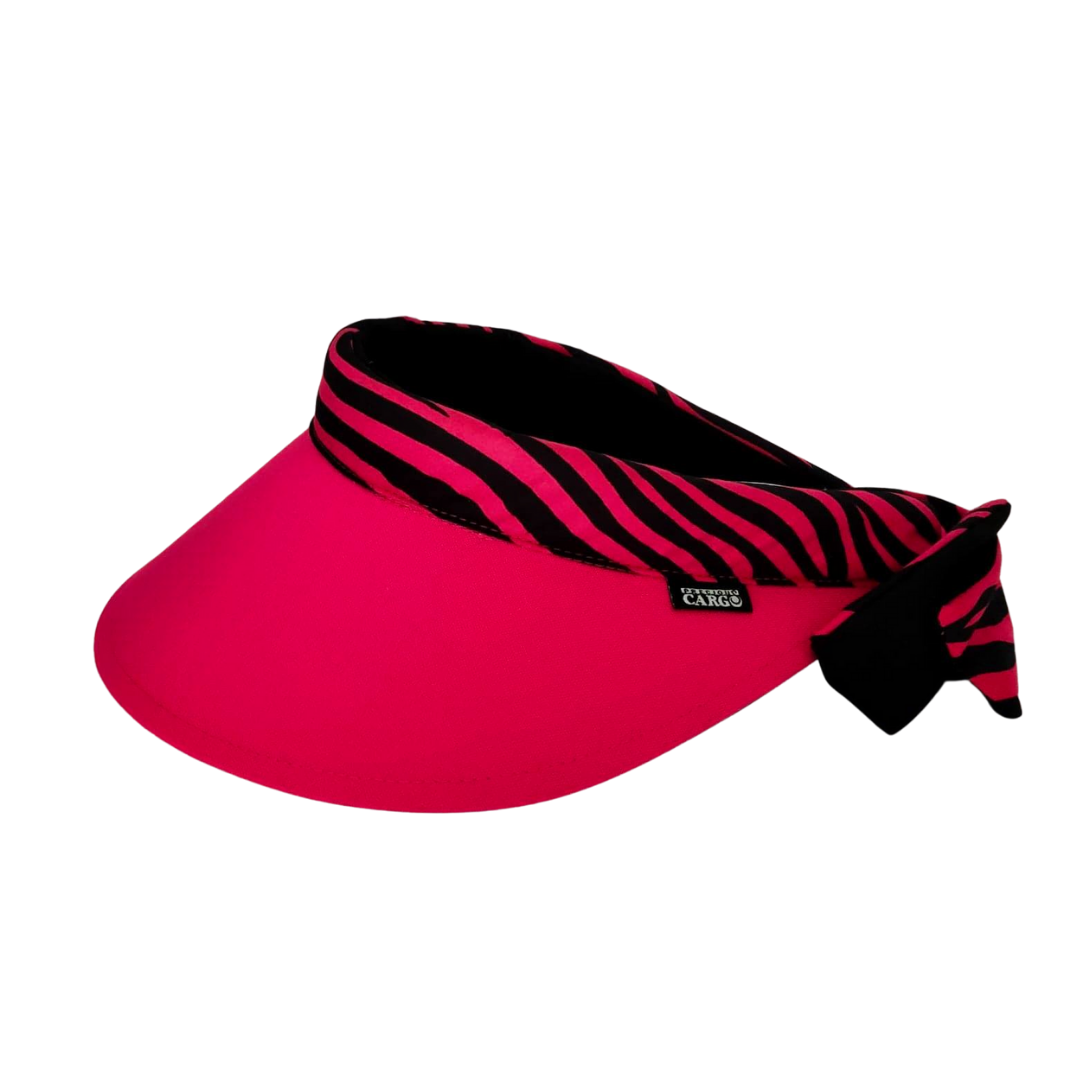 Visor - Hot Pink-Zebra