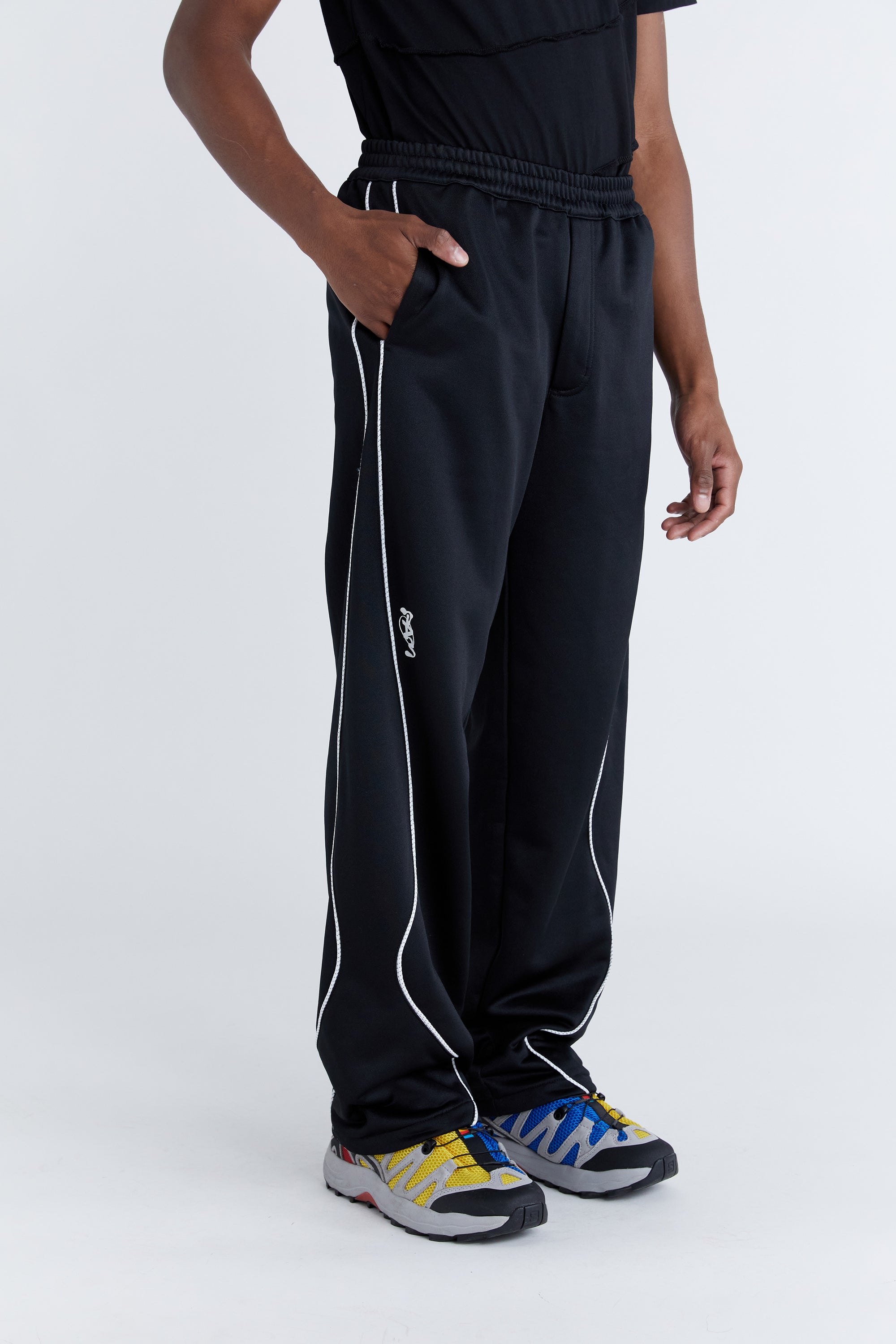 P.A.M (Perks and Mini) Straight Leg Track Pant in Black