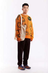 MANY MANY SUNS AGO KNIT SWEATER (ALL OVER) -