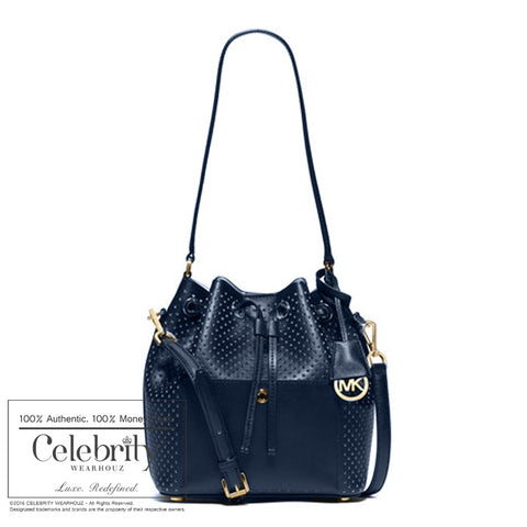 michael kors bedford handbag navy