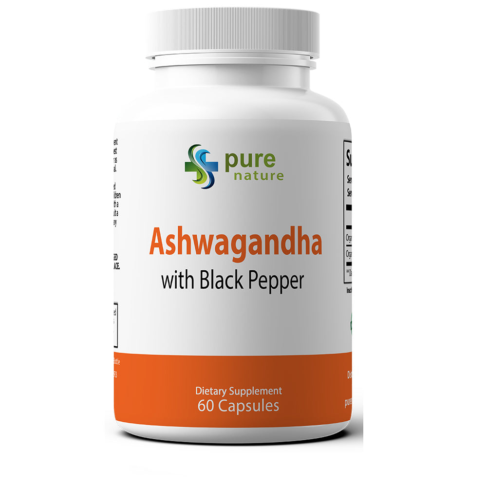 Purenature Ashwagandha With Black Pepper Certified Organic Purenature Plus 3813