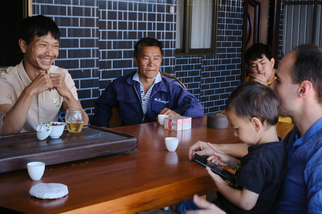 Luo Kai Yin at his tea table