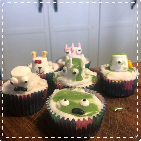 Monster Halloween Cup Cakes