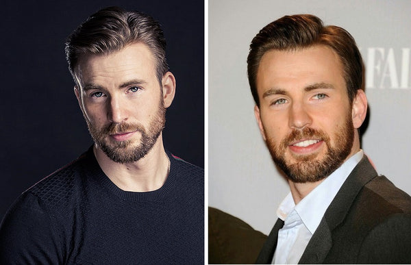 short beard of Chris Evans