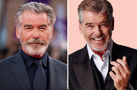 Pierce Brosnan short beard