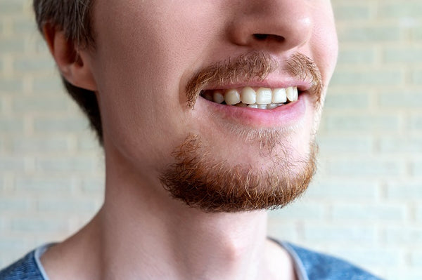 close-up of a bearded man