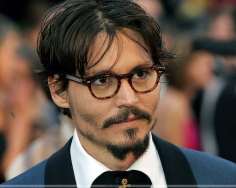 johnny depp patchy beard styles