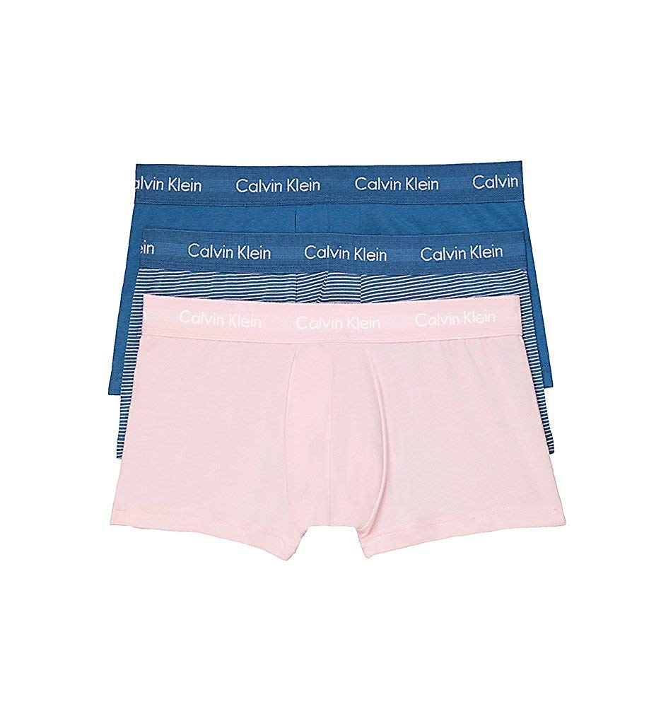 rotation Repræsentere Brawl Calvin Klein Men's Underwear Cotton Stretch Low-Rise Trunks 3 Pack –  Underwear Wanted