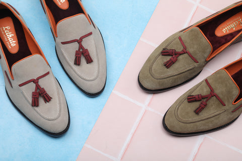 Suede Tassel Loafers