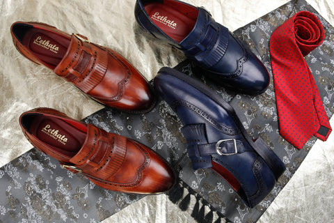 Wingtip Kiltie Monkstraps