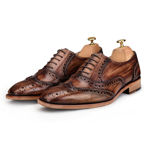 Wingtip Brogue Oxford Wooden