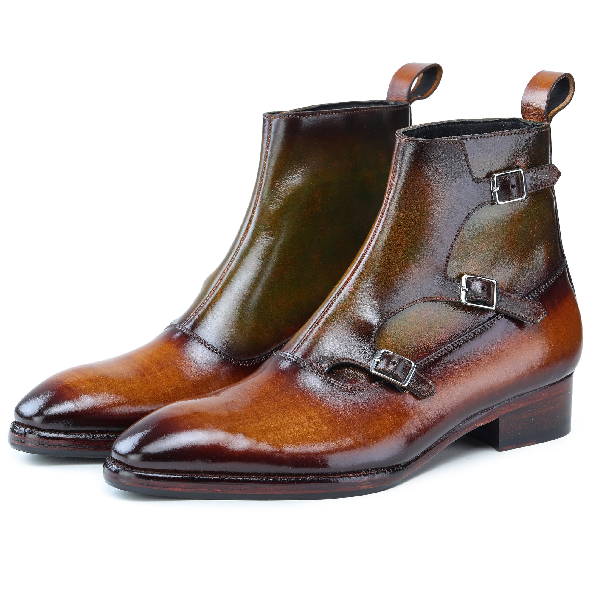 Monk strap shop boots