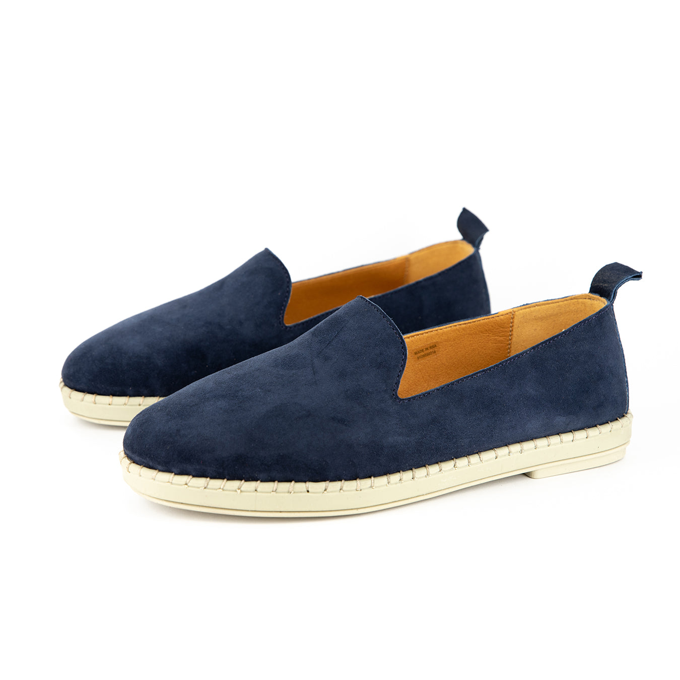 Induduzo : Ladies Leather Shoe in Navy Velour – Tsonga