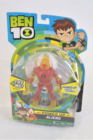 New Cartoon Network Ben 10 Power Up Aliens Heatblast Action Figure Collectible Toy Boys 4+ years