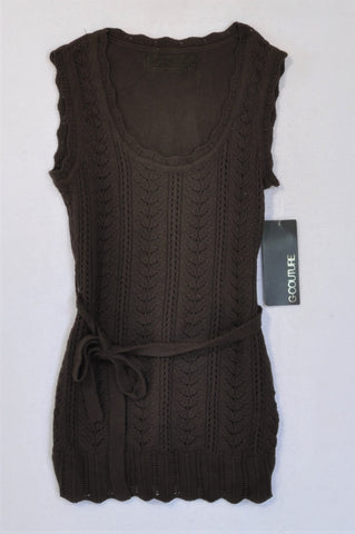 New G.Couture Brown Pattern Vest Top Women Size XS