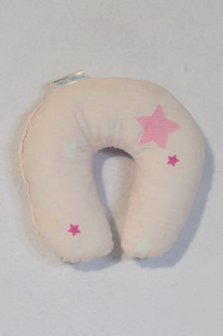 Snuggletime Light Pink Star Neck Feeding/Support Pillow Girls N-B to 2 years