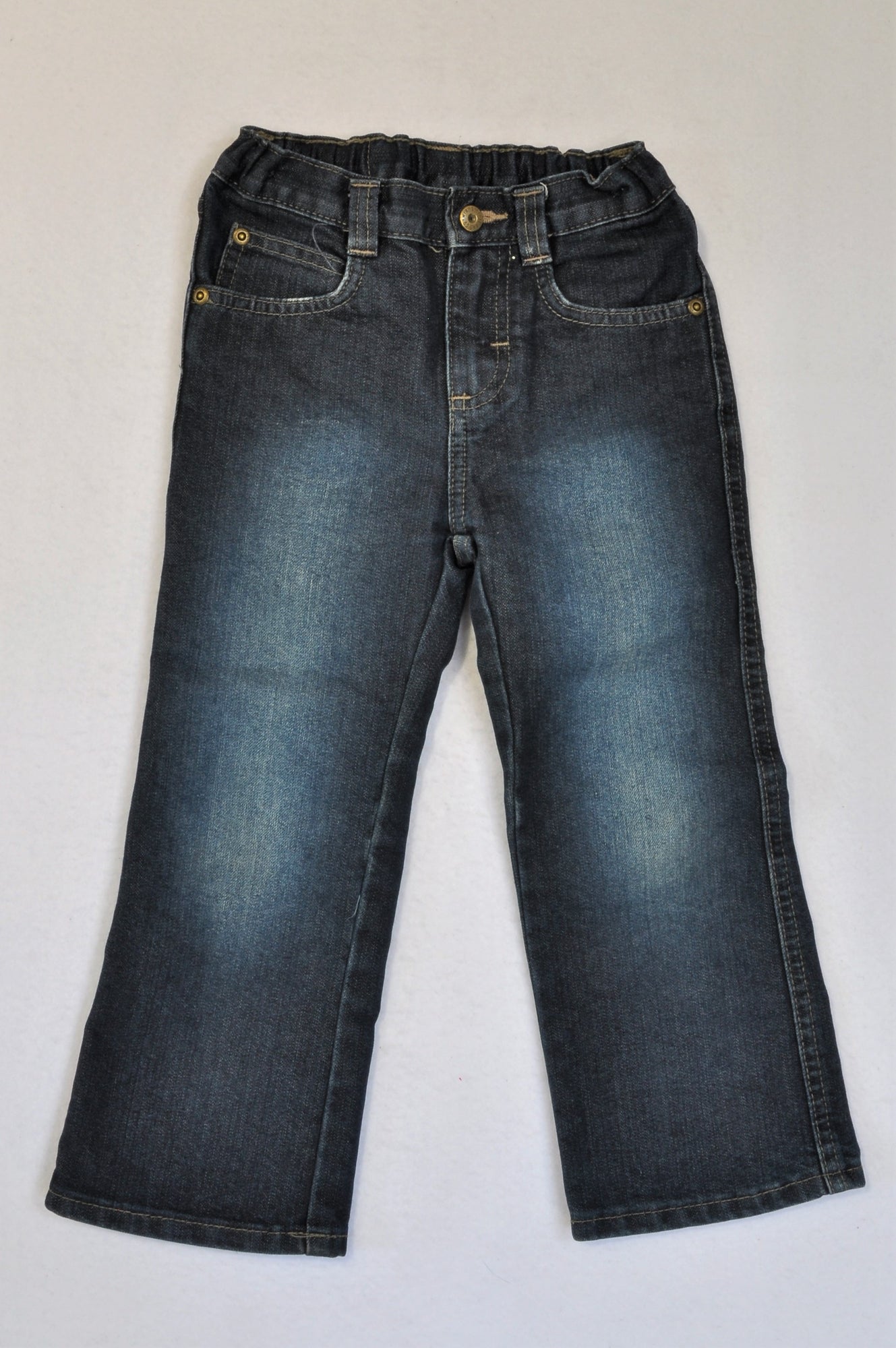 stone washed bootcut jeans