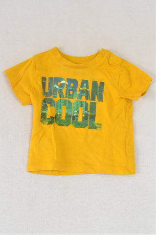 Mothercare Yellow Urban Cool T-shirt Boys 3-6 months