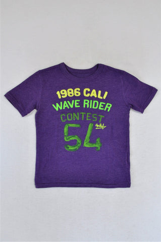 GAP Purple Heathered Wave Rider T-shirt Boys 4-5 years