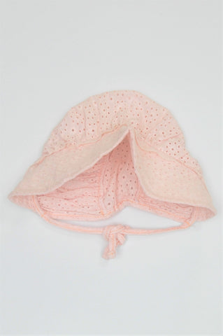 Unbranded Pink Textured Hat Girls 6-18 months
