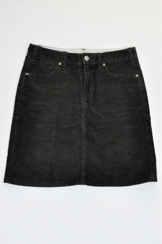 GAP Charcoal Corduroy Mini Skirt Women Size 6