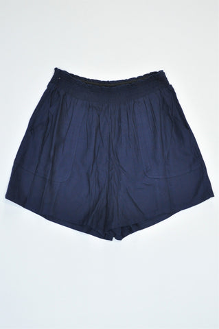 Next Navy Lightweight Shorts Women Size 8