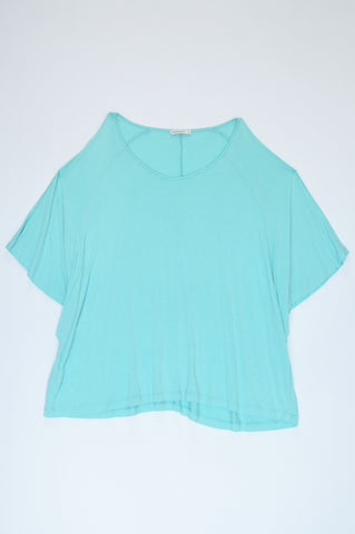Woolworths Aqua Batwing Loose Fit Top Women Size 14