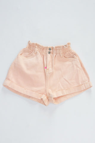 Cotton On Light Pink Paperbag Shorts Women Size 8