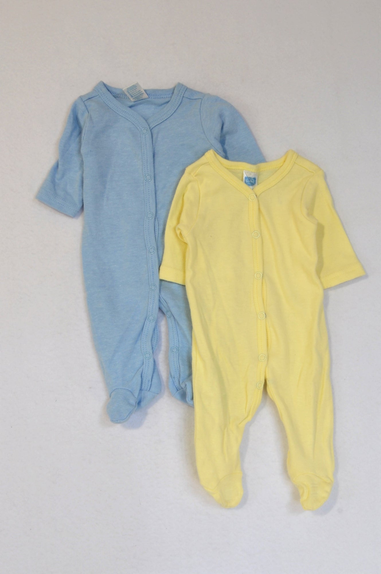 yellow long sleeve onesie