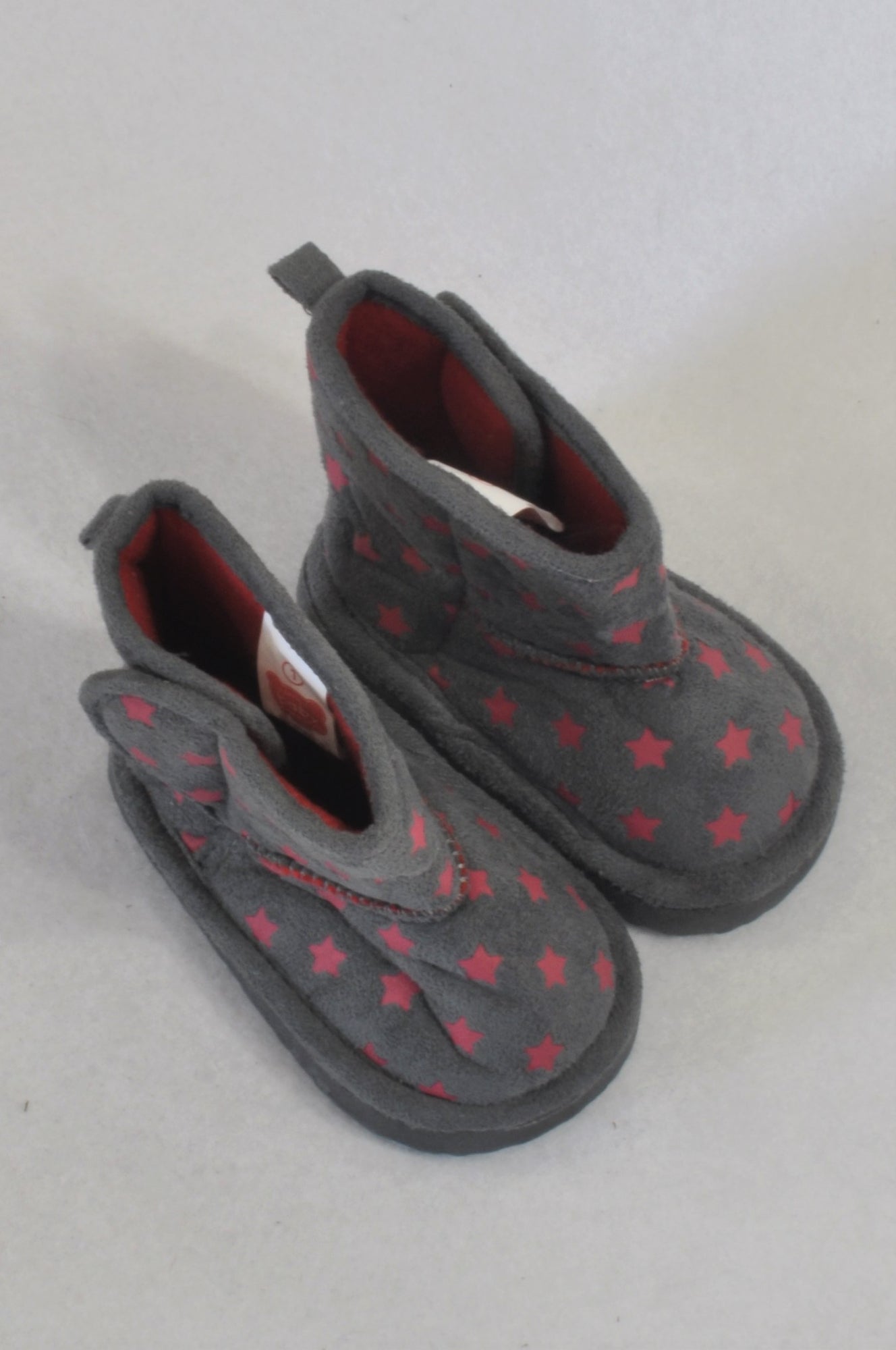 Grey \u0026 Pink Star Ugg Boots Girls 