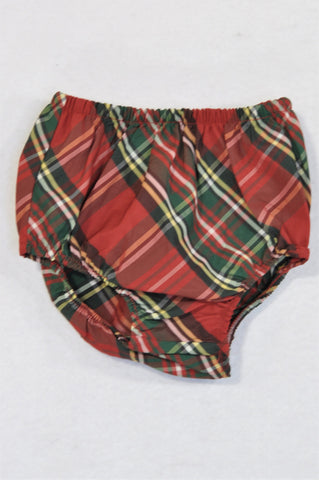 Ralph Lauren Red & Green Plaid Bloomers Girls 6-9 months