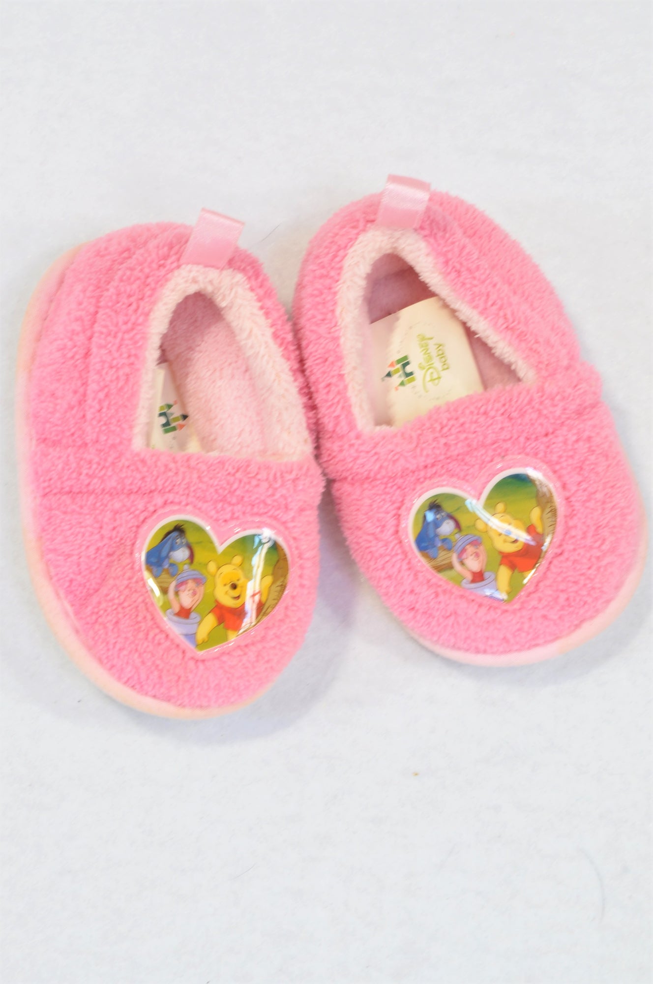 Disney Size 1 Pink Pooh Bear Slippers 