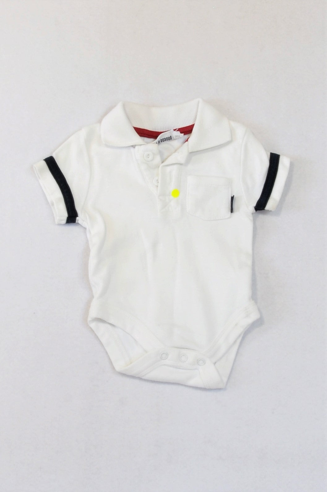 collared baby grow