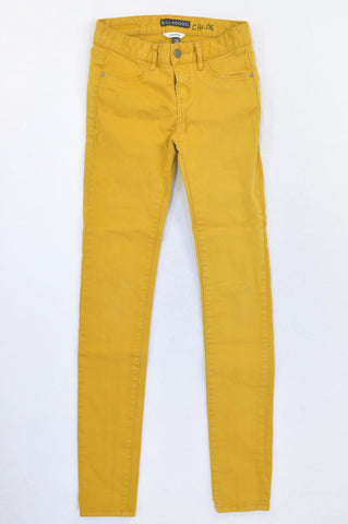 Billabong Deep Mustard Skinny Jeans Girls 12-13 years