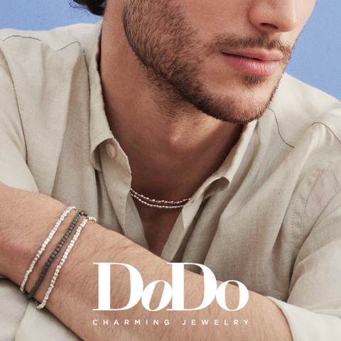 Man wearing Dodo jewellery