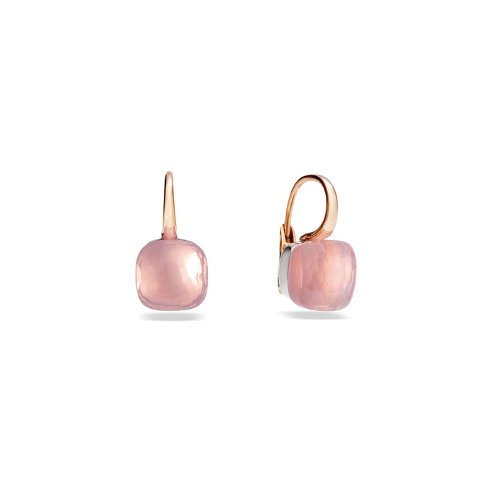 Nudo Pink Quartz Rose Gold Earrings 