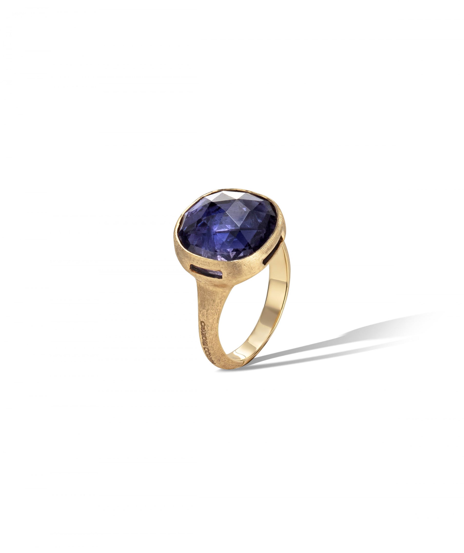 うのにもお得な情報満載！ マルコ ビチェゴ レディース リング アクセサリー 18K Yellow Gold Jaipur Color London  Blue Topaz Stackable Ring