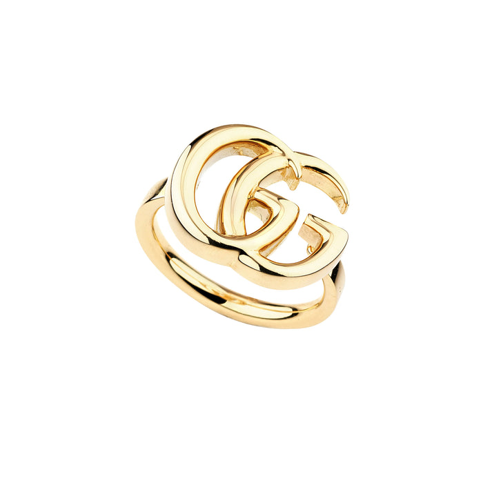 gg running ring in yellow gold