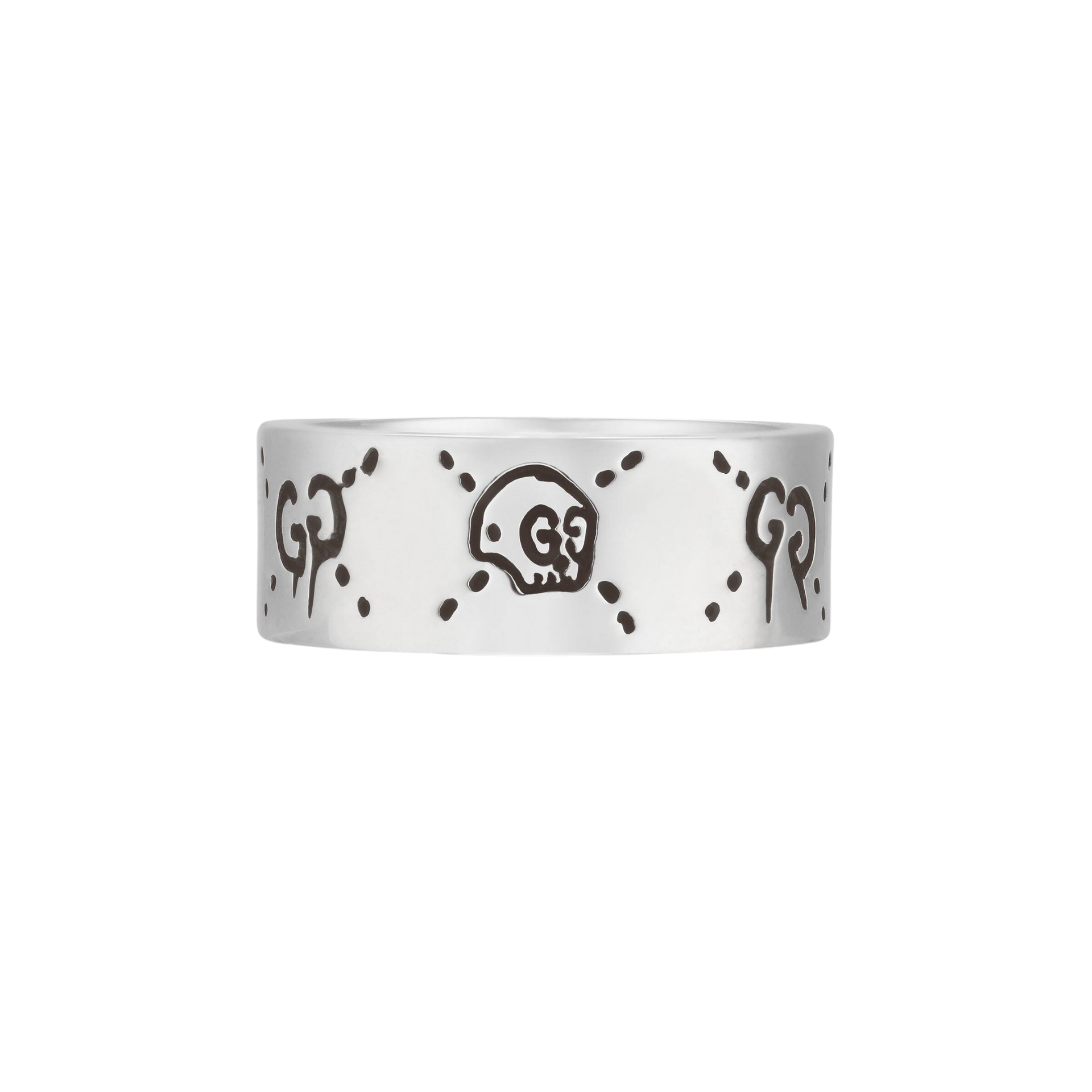 gucci ghost silver ring