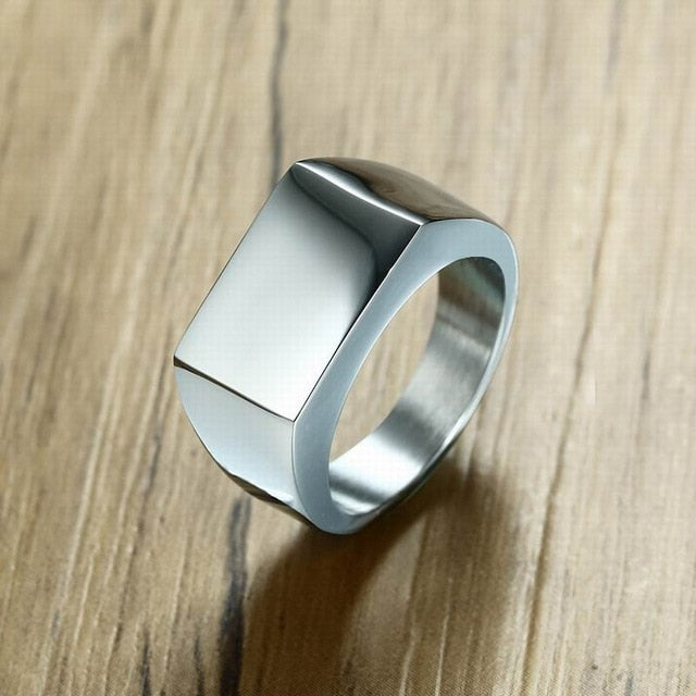 Stainless Steel Rectangle Ring