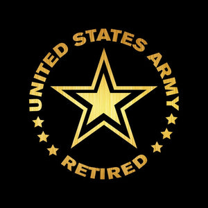 US Army Retired Car Decal