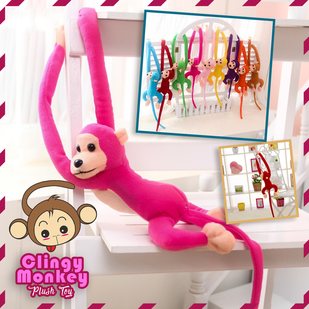 pink monkey soft toy