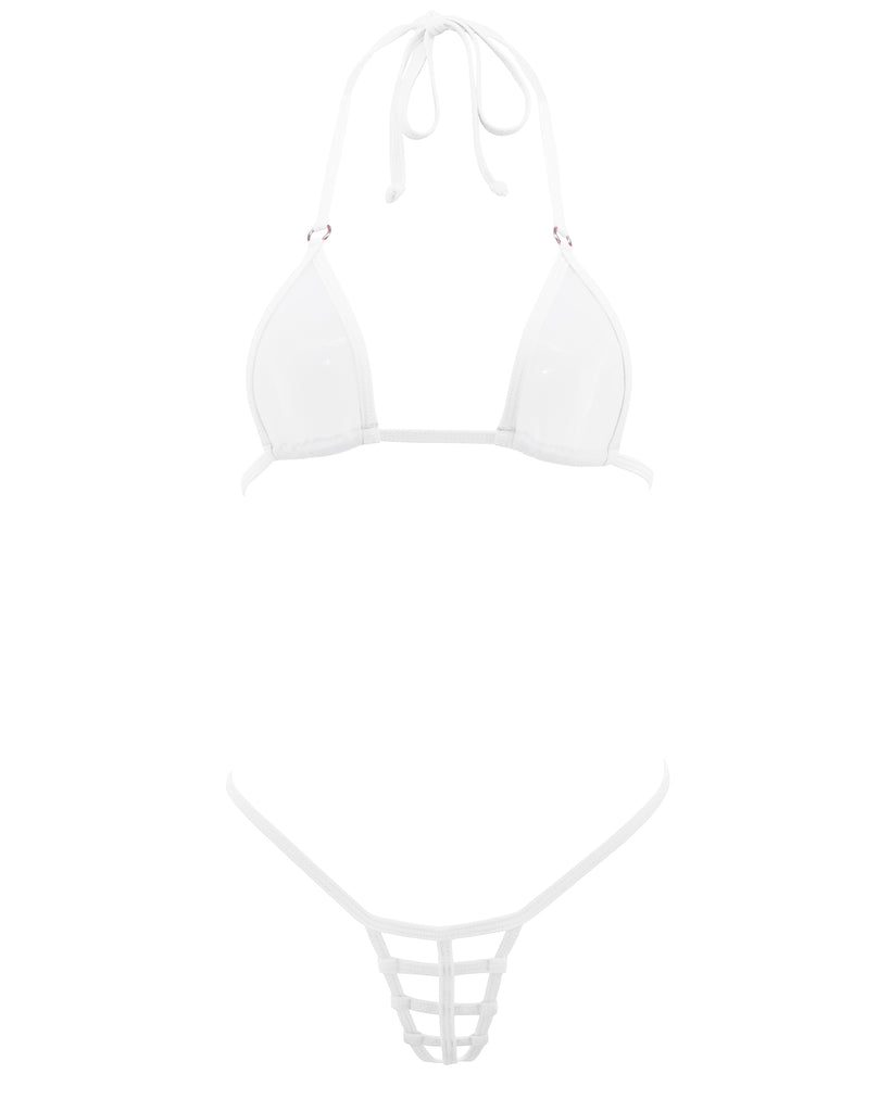 White Sheer Micro Bikini Extreme Mini Slutty G String Bikinis Sherrylo Swimwear