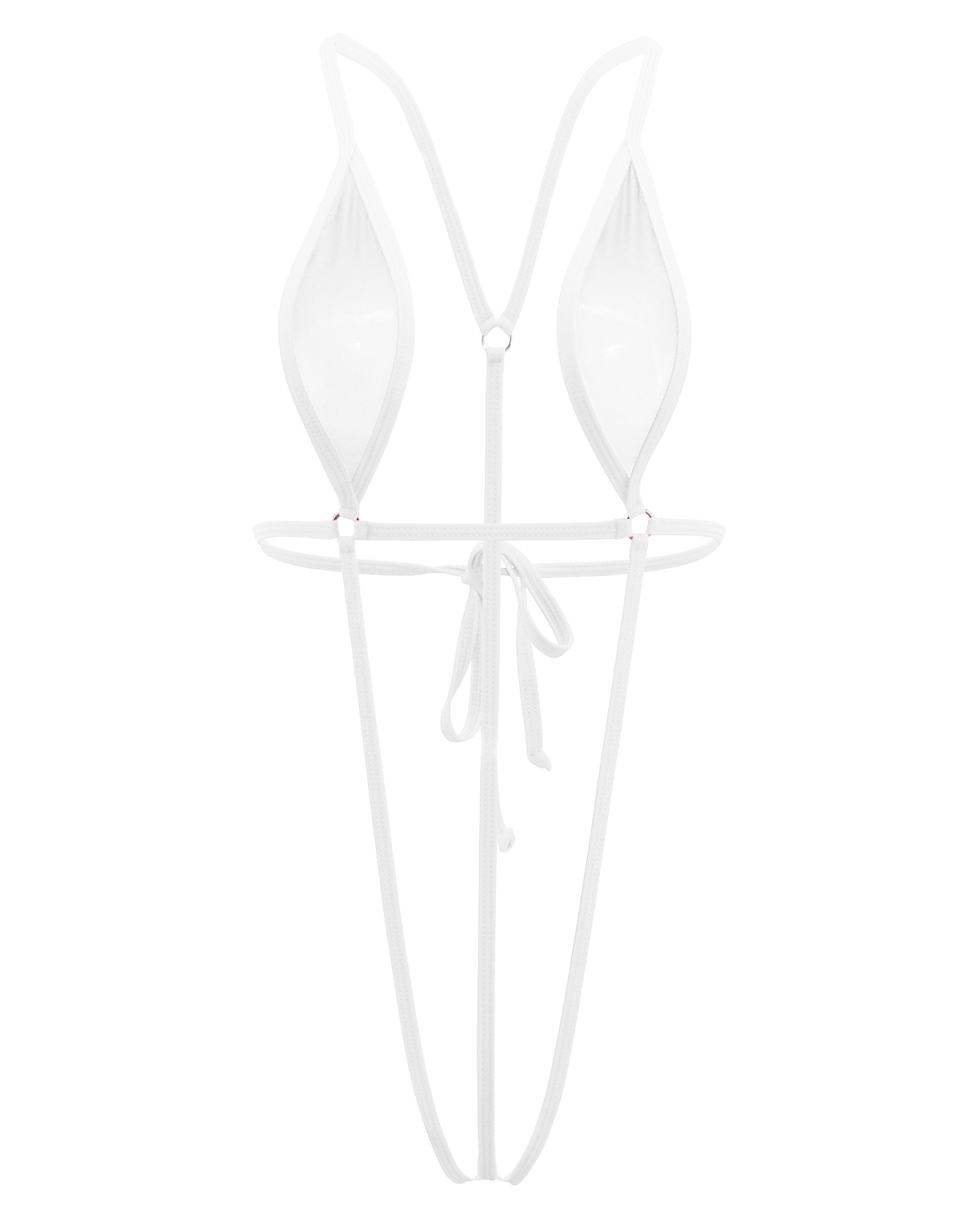 Slingshot Bikini White Sheer Extreme Sling Bikini Mini Micro G String Bikini Sherrylo Swimwear