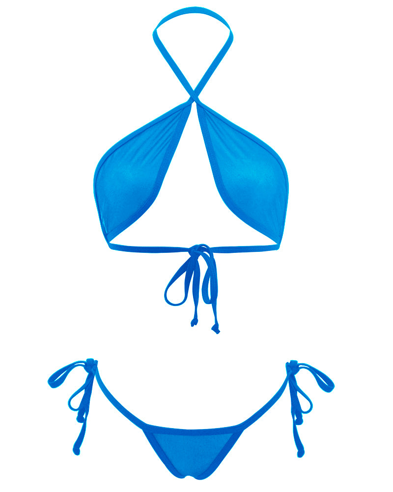 Blue See Through Bikini Sheer Mesh G String Bottom – SHERRYLO Swimwear