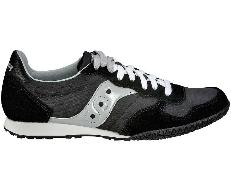 saucony black white