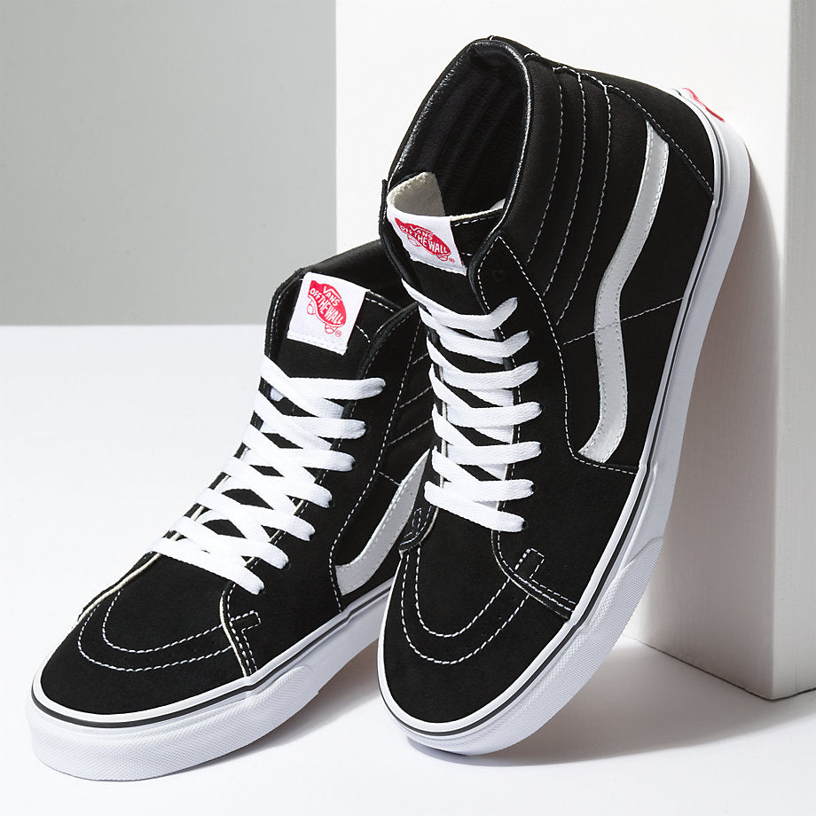 Unisex SK8-Hi Suede Black/White – Foot Paths Shoes