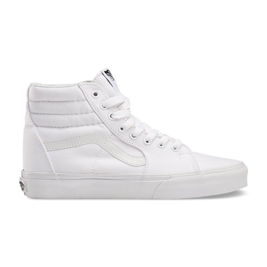 vans sk8 hi white canvas