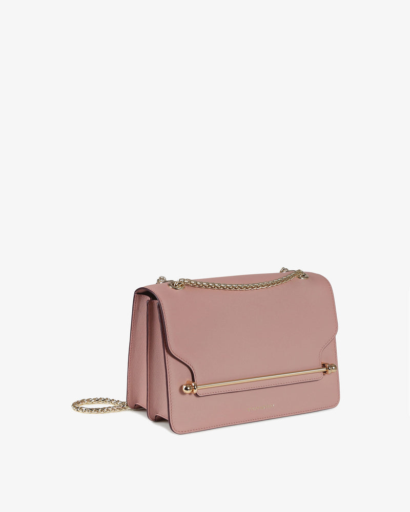 Strathberry East/west Leather Shoulder Bag in Pink